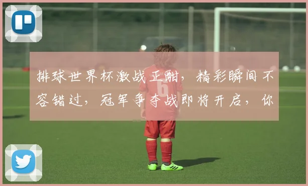 排球世界杯激战正酣，精彩瞬间不容错过，冠军争夺战即将开启，你准备好了吗